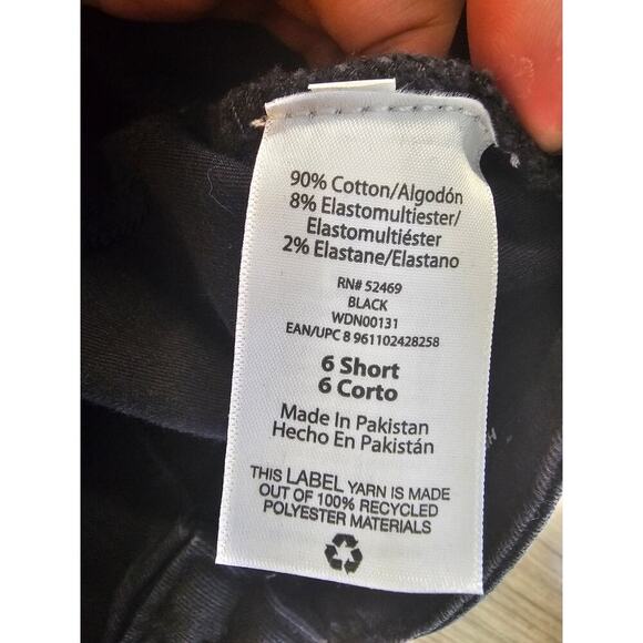 Free Assembly Women's High Rise Straight Denim Jeans Regular-Fit Black Size 6 - Picture 4 of 5